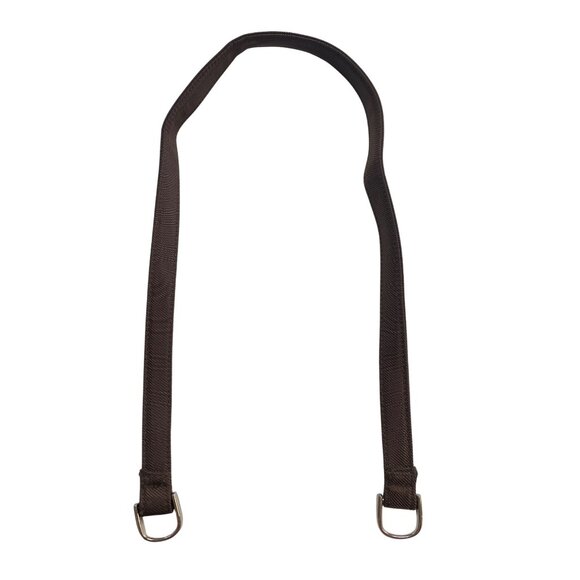 Vintage Avon Nylon Shoulder Bag Purse Bamboo Handle Brown - Picture 7 of 8